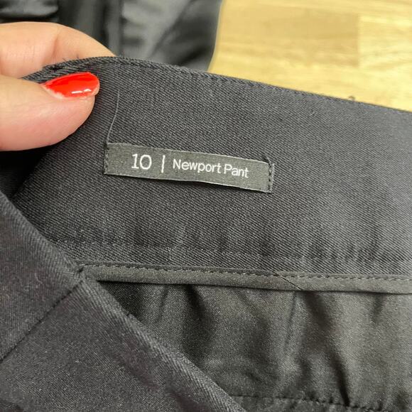 Talbots slacks pants trousers women's 10 black Chinos THE NEWPORT PANT - Picture 9 of 16